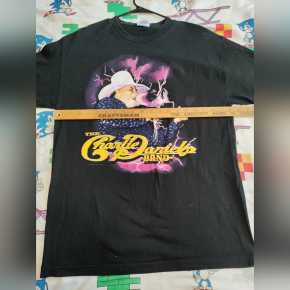Vintage Y2K 2001 Charlie Daniels band tour T-shirt size large - Picture 7 of 7